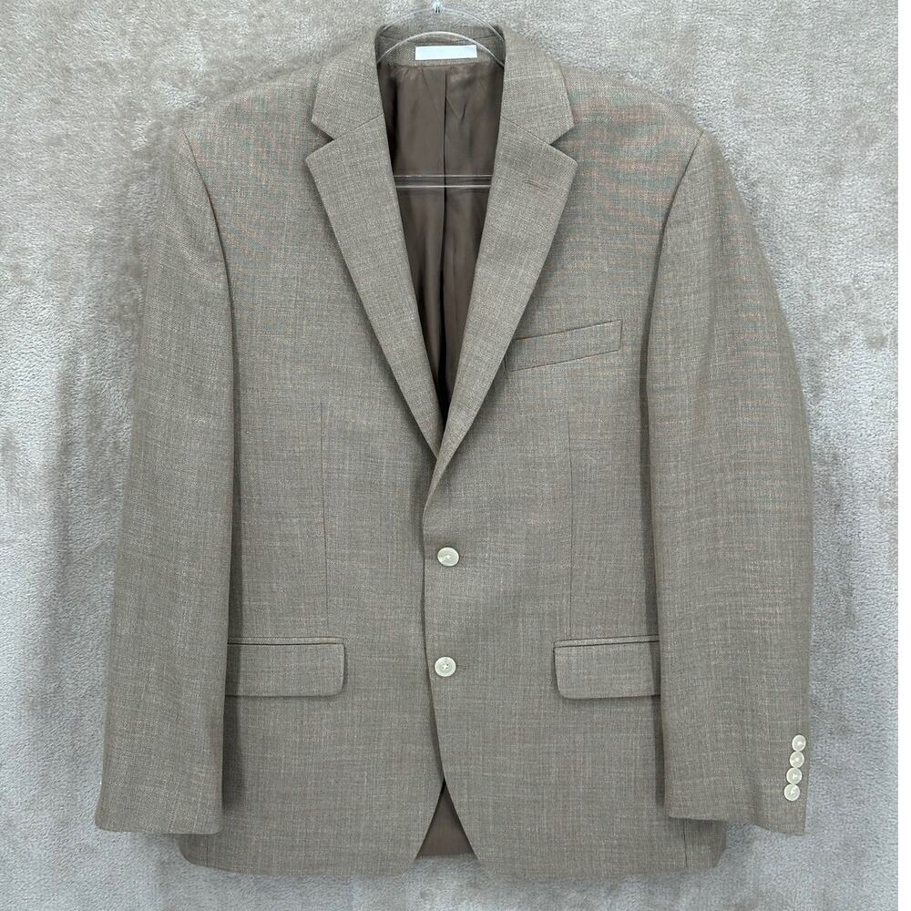 Lauren Ralph Lauren Suit Jacket Mens 41R Tan Sport Coat Blazer Old Money Church